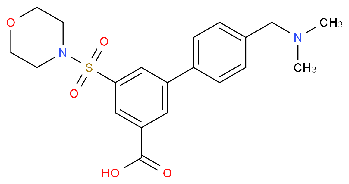 4'-[(dimethylamino)methyl]-5-(morpholin-4-ylsulfonyl)biphenyl-3-carboxylic acid_Molecular_structure_CAS_)