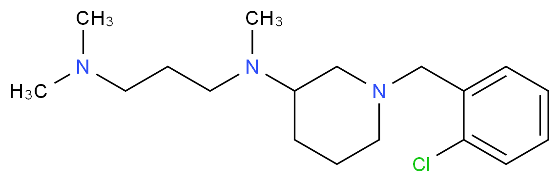 N-[1-(2-chlorobenzyl)-3-piperidinyl]-N,N',N'-trimethyl-1,3-propanediamine_Molecular_structure_CAS_)