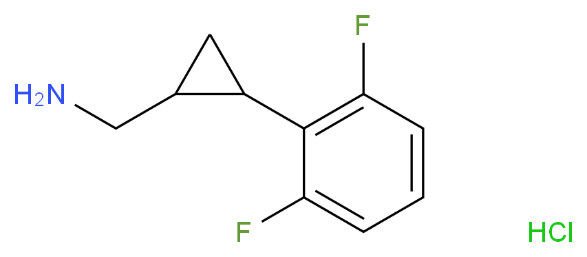 [2-(2,6-difluorophenyl)cyclopropyl]methanamine hydrochloride_Molecular_structure_CAS_)