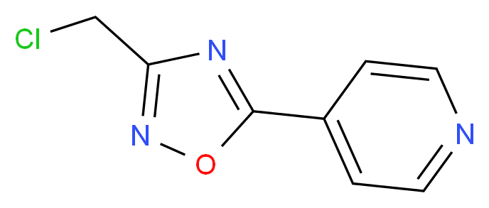 4-[3-(chloromethyl)-1,2,4-oxadiazol-5-yl]pyridine_Molecular_structure_CAS_)