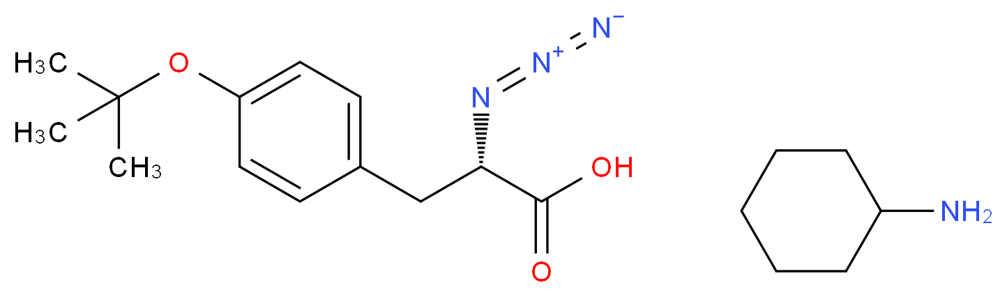 (S)-2-Azido-3-(4-tert-butoxyphenyl)propionic acid cyclohexylammonium salt_Molecular_structure_CAS_1217456-17-1)