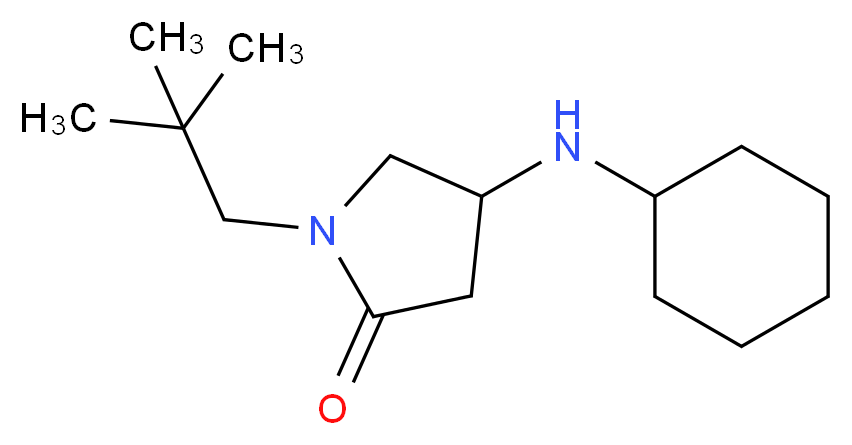 4-(cyclohexylamino)-1-(2,2-dimethylpropyl)-2-pyrrolidinone_Molecular_structure_CAS_)
