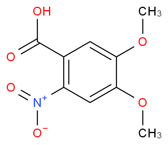 4,5-Dimethoxy-2-nitrobenzoic acid_Molecular_structure_CAS_4998-07-6)
