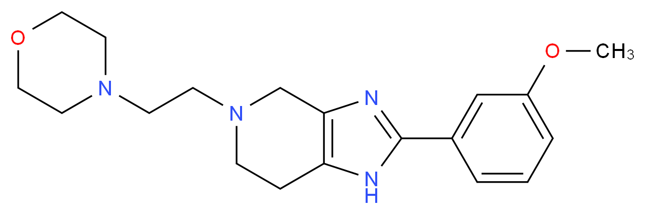 2-(3-methoxyphenyl)-5-(2-morpholin-4-ylethyl)-4,5,6,7-tetrahydro-1H-imidazo[4,5-c]pyridine_Molecular_structure_CAS_)