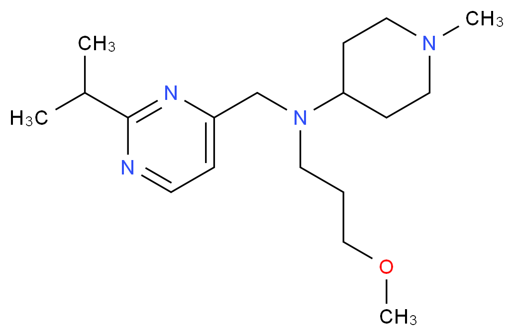 N-[(2-isopropyl-4-pyrimidinyl)methyl]-N-(3-methoxypropyl)-1-methyl-4-piperidinamine_Molecular_structure_CAS_)