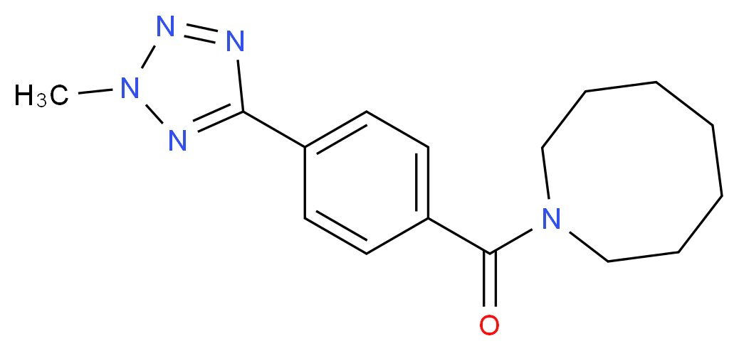 1-[4-(2-methyl-2H-tetrazol-5-yl)benzoyl]azocane_Molecular_structure_CAS_)