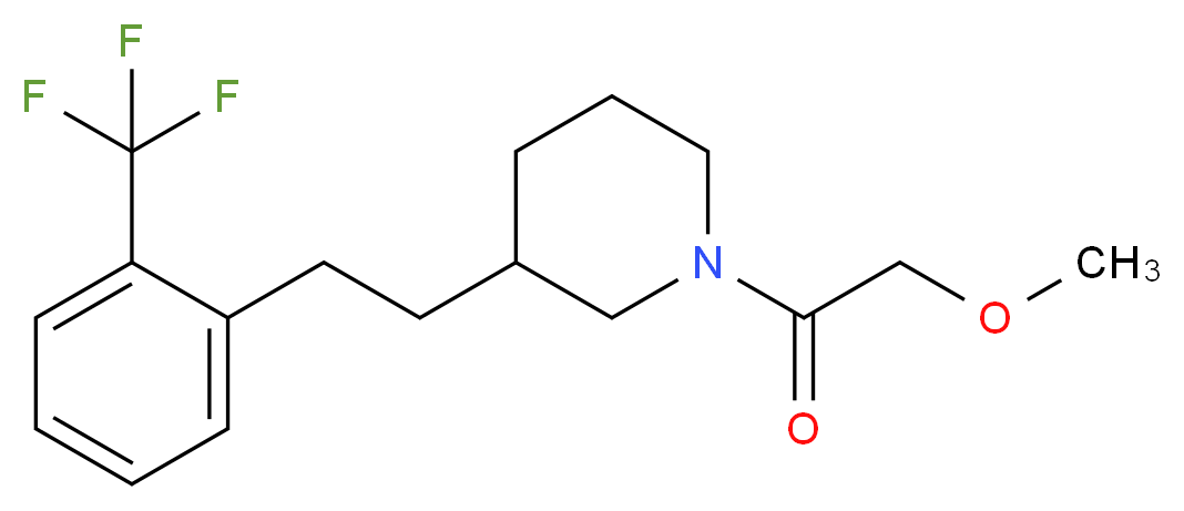 1-(methoxyacetyl)-3-{2-[2-(trifluoromethyl)phenyl]ethyl}piperidine_Molecular_structure_CAS_)