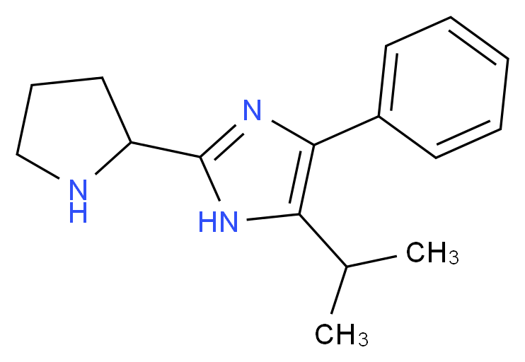 4-phenyl-5-(propan-2-yl)-2-(pyrrolidin-2-yl)-1H-imidazole_Molecular_structure_CAS_)