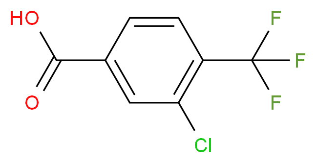 3-Chloro-4-(trifluoromethyl)benzoic acid, JRD_Molecular_structure_CAS_115754-20-6)