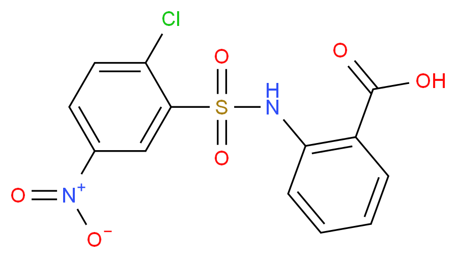 2-(2-Chloro-5-nitro-benzenesulfonylamino)-benzoic acid_Molecular_structure_CAS_)