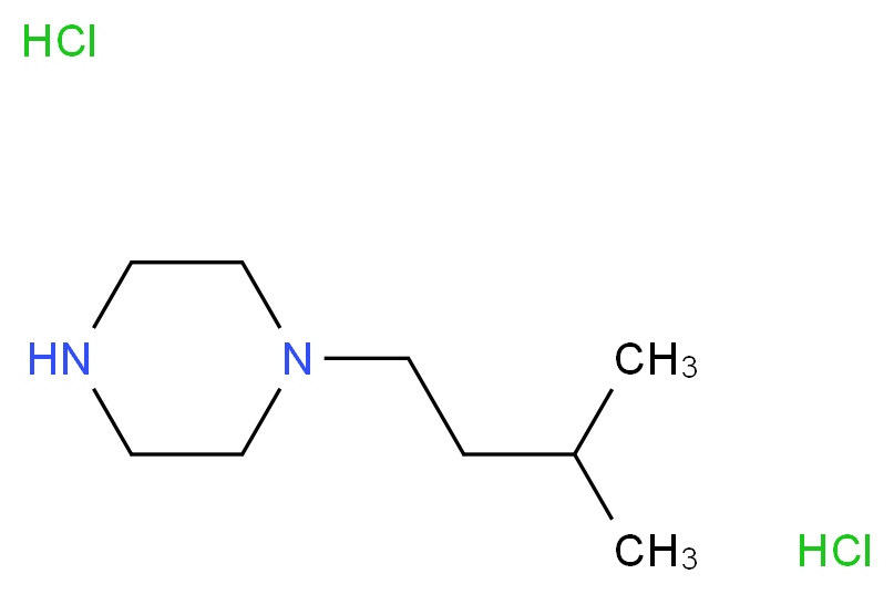 1-(3-methylbutyl)piperazine dihydrochloride_Molecular_structure_CAS_)
