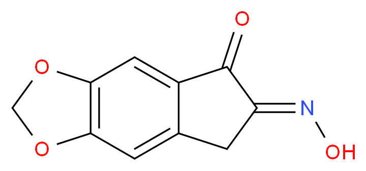 5H-Indeno[5,6-d]-1,3-dioxole-5,6(7H)-dione 6-Oxime_Molecular_structure_CAS_38489-93-9)