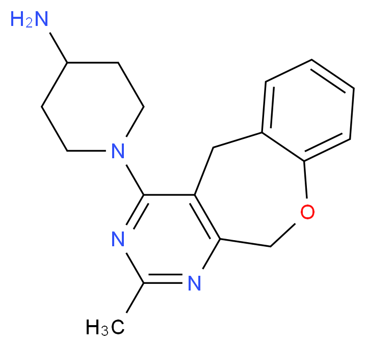 1-(2-methyl-5,11-dihydro[1]benzoxepino[3,4-d]pyrimidin-4-yl)piperidin-4-amine_Molecular_structure_CAS_)
