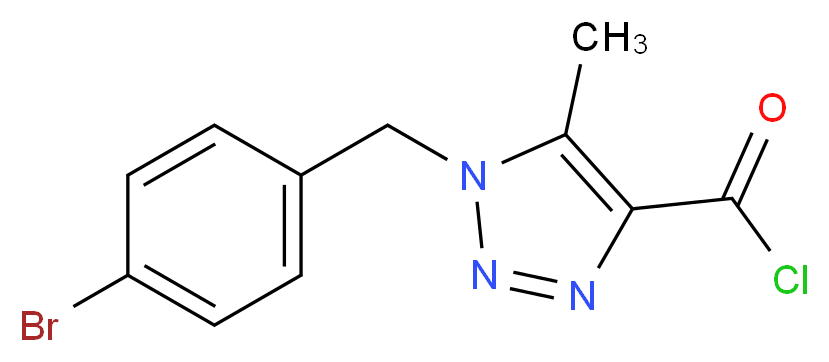 1-(4-Bromobenzyl)-5-methyl-1H-1,2,3-triazole-4-carbonyl chloride_Molecular_structure_CAS_952182-50-2)