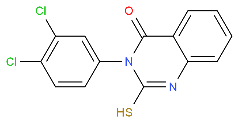 3-(3,4-Dichloro-phenyl)-2-mercapto-3H-quinazolin-4-one_Molecular_structure_CAS_)