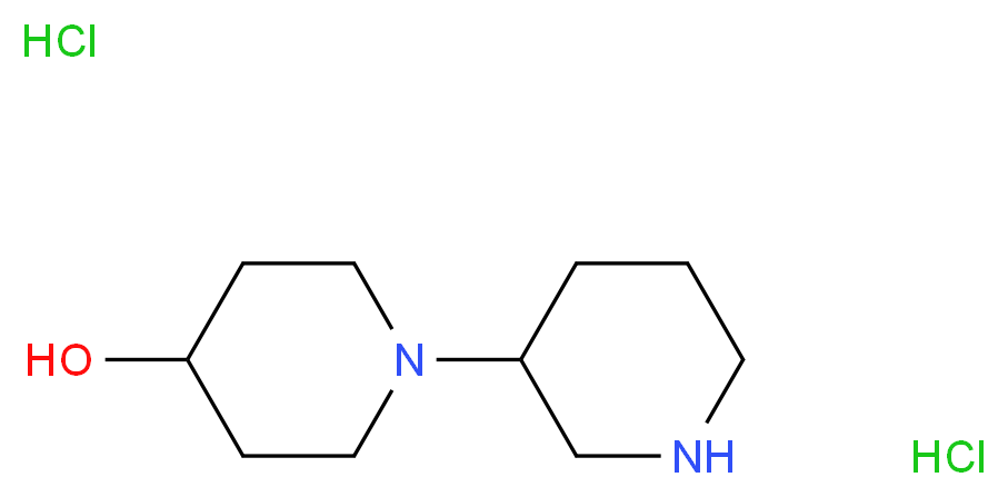 1-(3-Piperidinyl)-4-piperidinol dihydrochloride_Molecular_structure_CAS_)