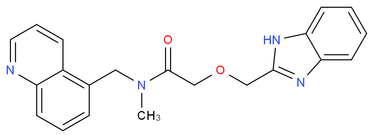 2-(1H-benzimidazol-2-ylmethoxy)-N-methyl-N-(5-quinolinylmethyl)acetamide_Molecular_structure_CAS_)