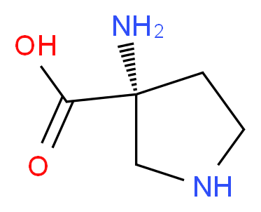 (3R)-3-aminopyrrolidine-3-carboxylic acid_Molecular_structure_CAS_6807-92-7)