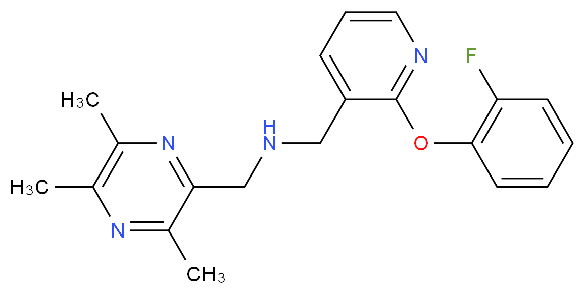 1-[2-(2-fluorophenoxy)-3-pyridinyl]-N-[(3,5,6-trimethyl-2-pyrazinyl)methyl]methanamine_Molecular_structure_CAS_)