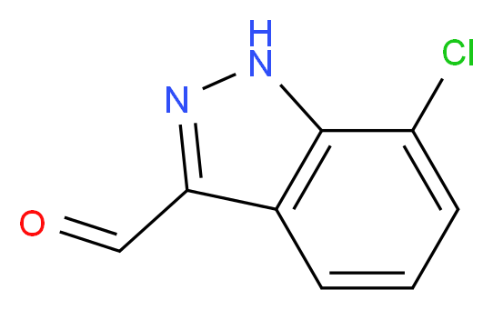 7-CHLORO-1H-INDAZOLE-3-CARBALDEHYDE_Molecular_structure_CAS_885519-02-8)
