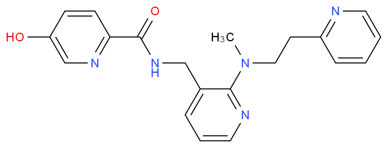 5-hydroxy-N-({2-[methyl(2-pyridin-2-ylethyl)amino]pyridin-3-yl}methyl)pyridine-2-carboxamide_Molecular_structure_CAS_)