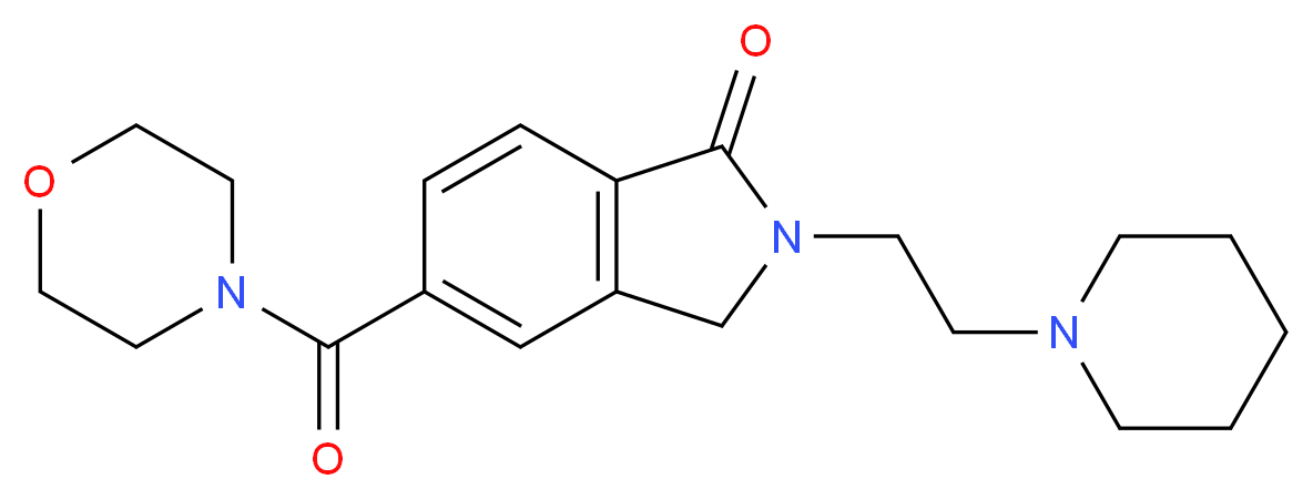 5-(morpholin-4-ylcarbonyl)-2-(2-piperidin-1-ylethyl)isoindolin-1-one_Molecular_structure_CAS_)