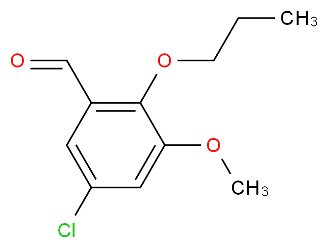 5-chloro-3-methoxy-2-propoxybenzaldehyde_Molecular_structure_CAS_828272-37-3)