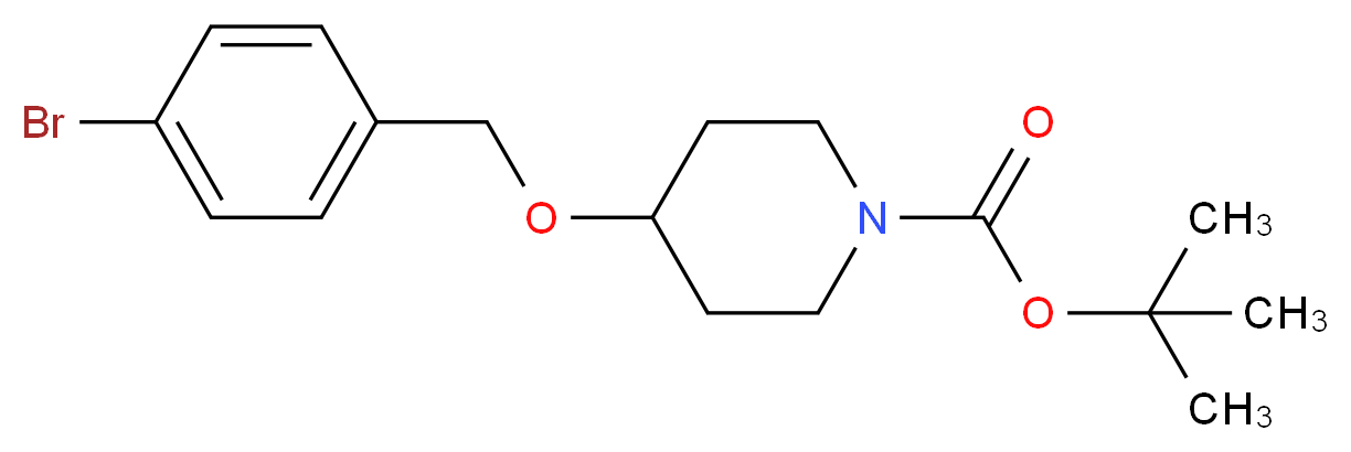 tert-butyl 4-[(4-bromobenzyl)oxy]piperidine-1-carboxylate_Molecular_structure_CAS_)