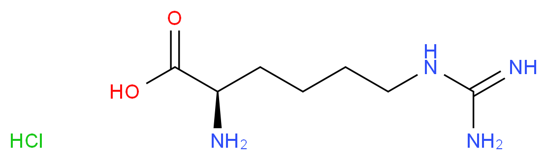 (R)-2-AMino-6-guanidinohexanoic acid hydrochloride_Molecular_structure_CAS_1217456-98-8)