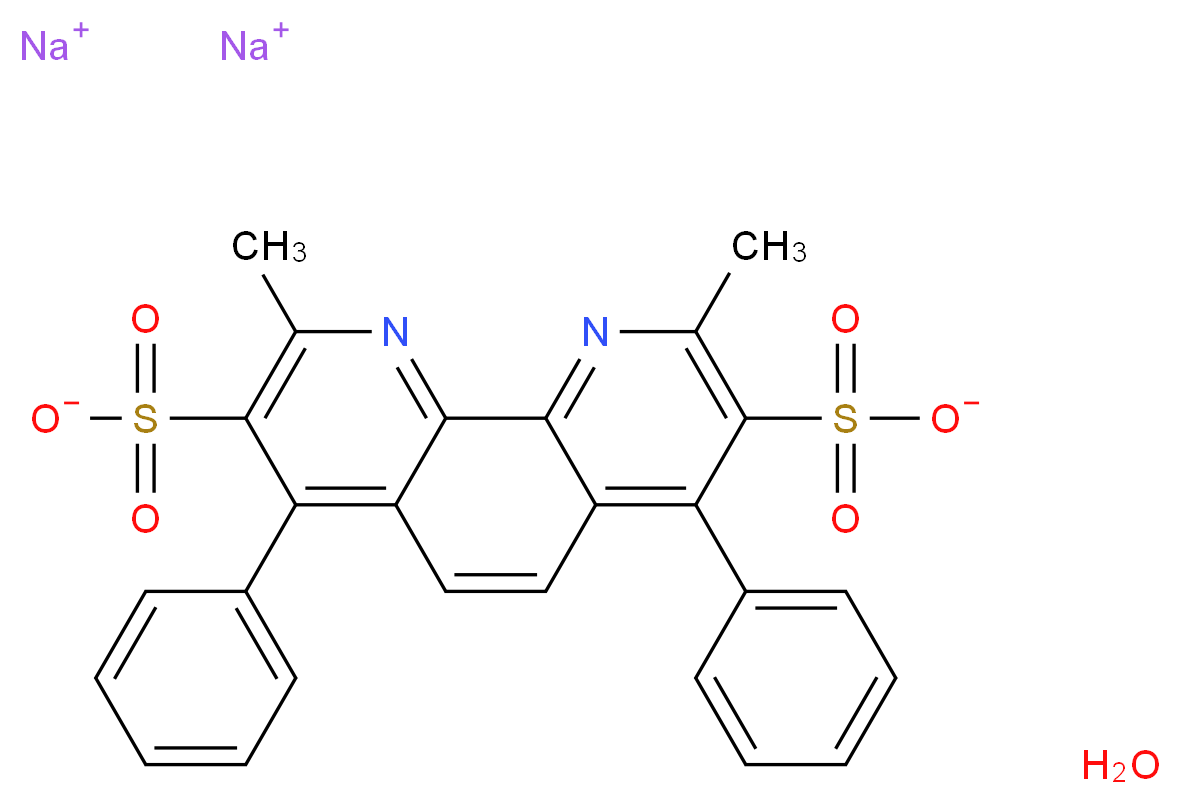 Bathocuproinedisulfonic acid disodium salt hydrate_Molecular_structure_CAS_1257642-74-2)