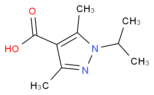 1-Isopropyl-3,5-dimethyl-1H-pyrazole-4-carboxylic acid_Molecular_structure_CAS_1007542-01-9)