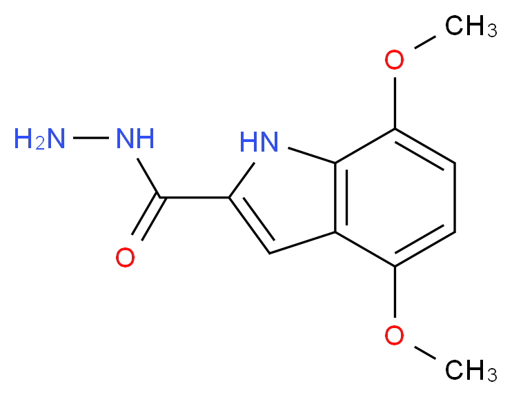 4,7-Dimethoxy-1H-indole-2-carbohydrazide_Molecular_structure_CAS_)