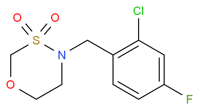 4-(2-chloro-4-fluorobenzyl)-1,3,4-oxathiazinane 3,3-dioxide_Molecular_structure_CAS_)