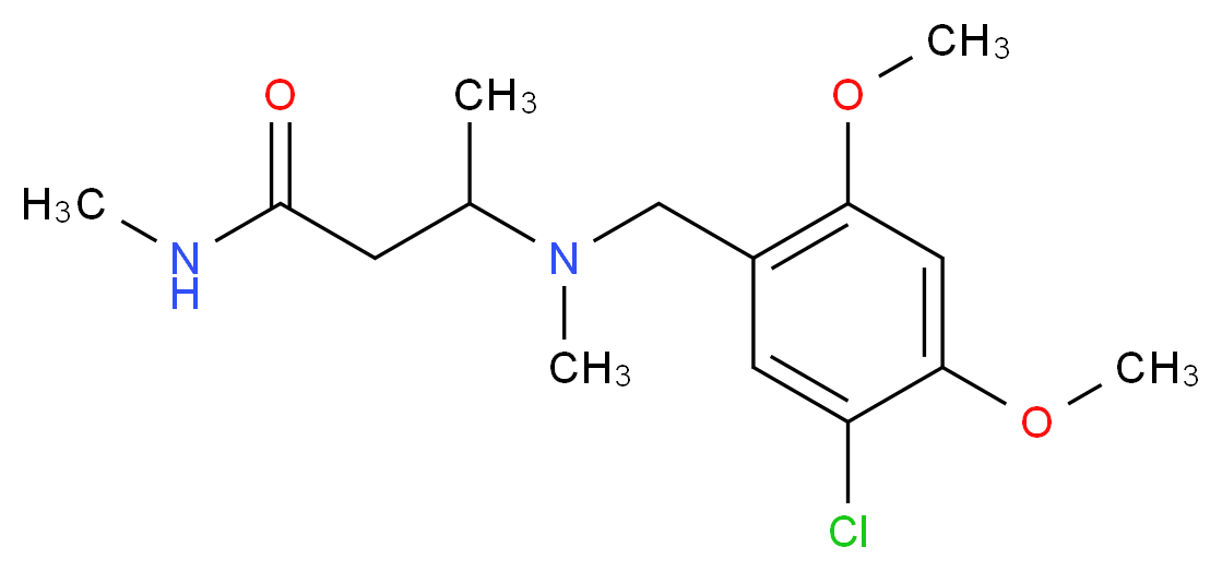 3-[(5-chloro-2,4-dimethoxybenzyl)(methyl)amino]-N-methylbutanamide_Molecular_structure_CAS_)