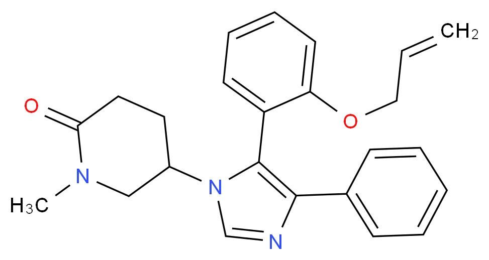 5-{5-[2-(allyloxy)phenyl]-4-phenyl-1H-imidazol-1-yl}-1-methylpiperidin-2-one_Molecular_structure_CAS_)