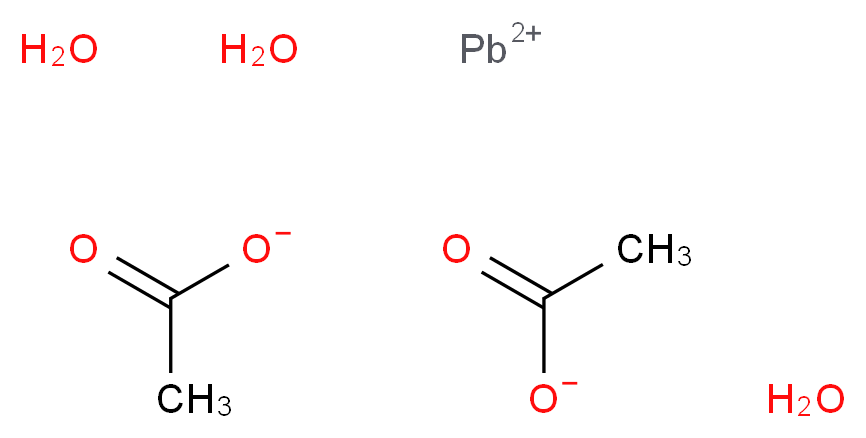 Lead(II) acetate trihydrate, Puratronic&reg;_Molecular_structure_CAS_6080-56-4)
