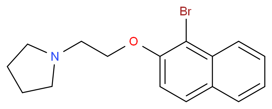 1-{2-[(1-bromonaphthalen-2-yl)oxy]ethyl}pyrrolidine_Molecular_structure_CAS_)