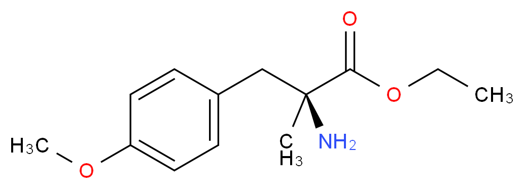 (S)-2-AMINO-3-(4-METHOXY-PHENYL)-2-METHYL-PROPIONIC ACID ETHYL ESTER_Molecular_structure_CAS_25441-65-0)