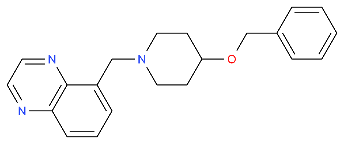 5-{[4-(benzyloxy)-1-piperidinyl]methyl}quinoxaline_Molecular_structure_CAS_)