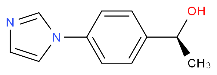 (1S)-1-[4-(1H-imidazol-1-yl)phenyl]ethanol_Molecular_structure_CAS_)