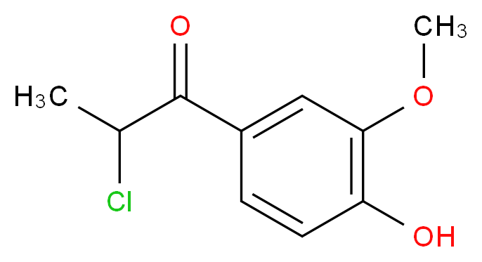2-Chloro-1-(4-hydroxy-3-methoxyphenyl)propan-1-one_Molecular_structure_CAS_68505-86-2)