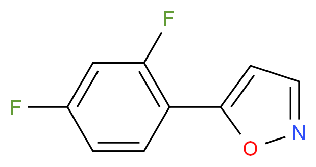 5-(2,4-Difluorophenyl)isoxazole_Molecular_structure_CAS_)