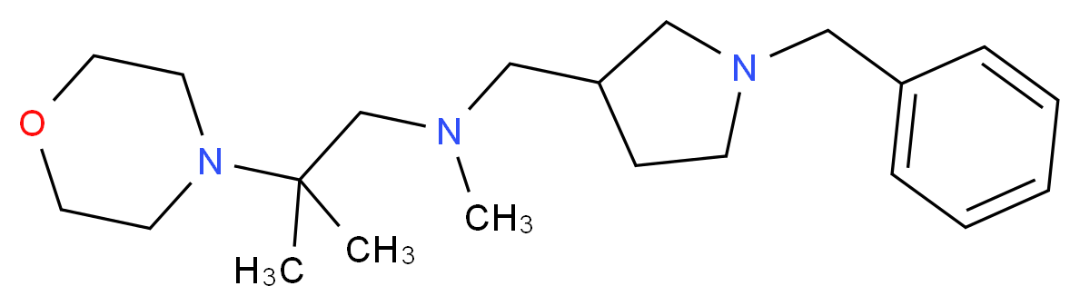 N-[(1-benzylpyrrolidin-3-yl)methyl]-N,2-dimethyl-2-morpholin-4-ylpropan-1-amine_Molecular_structure_CAS_)