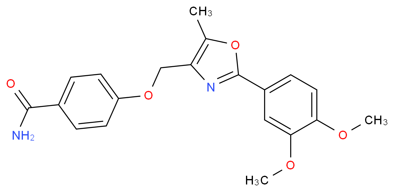 4-{[2-(3,4-dimethoxyphenyl)-5-methyl-1,3-oxazol-4-yl]methoxy}benzamide_Molecular_structure_CAS_)