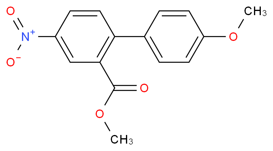 Methyl 4'-methoxy-4-nitro[1,1'-biphenyl]-2-carboxylate_Molecular_structure_CAS_937601-71-3)