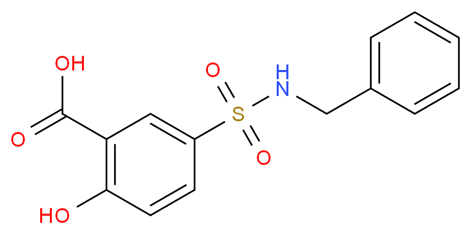 5-Benzylsulfamoyl-2-hydroxy-benzoic acid_Molecular_structure_CAS_)