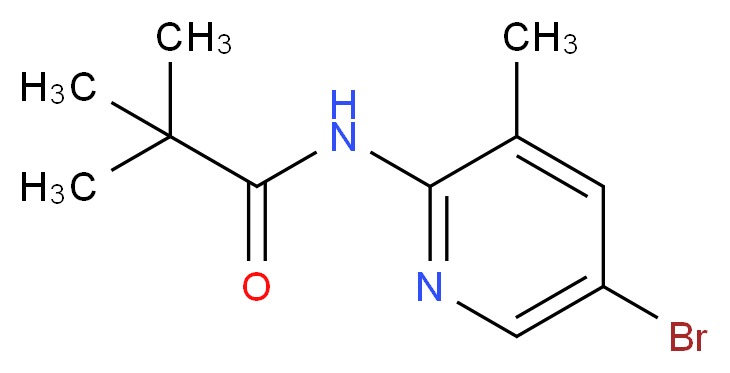 5-Bromo-3-methyl-2-(2,2,2-trimethylacetamido)pyridine_Molecular_structure_CAS_446299-84-9)