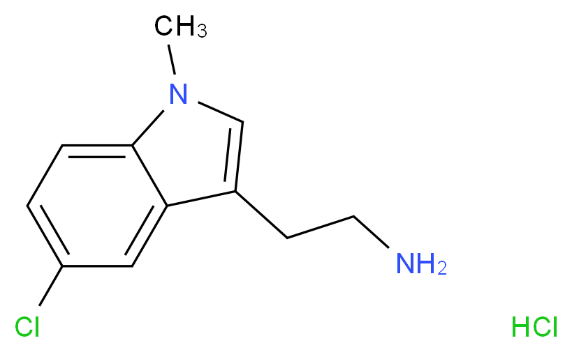 2-(5-Chloro-1-methyl-1H-indol-3-yl)-ethylamine hydrochloride_Molecular_structure_CAS_)