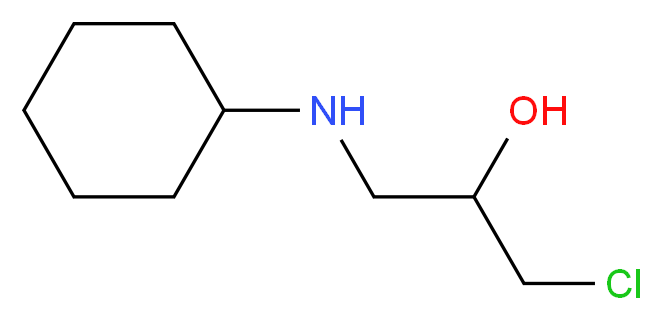1-chloro-3-(cyclohexylamino)propan-2-ol_Molecular_structure_CAS_)