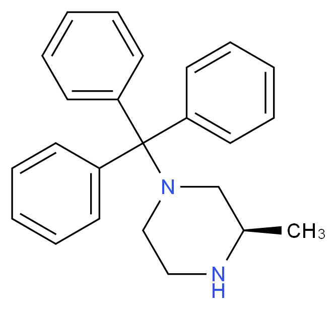 (R)-3-Methyl-1-trityl-piperazine_Molecular_structure_CAS_313657-75-9)